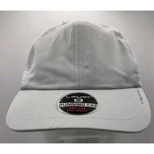 NWT Layer8 Running Cap Gray Men's OSFM Strapback Hook & Loop Lightweight Layer 8